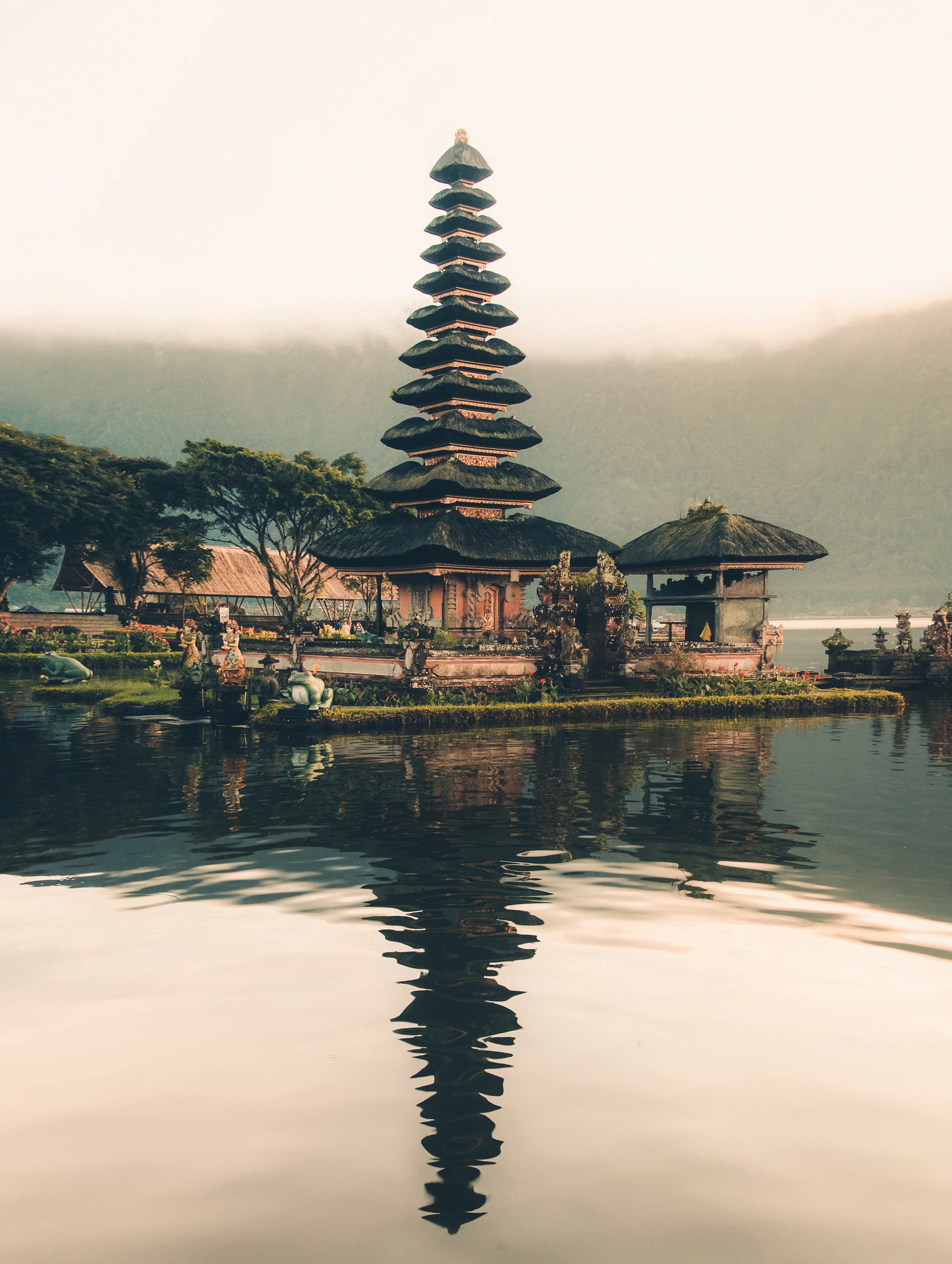 A tranquil tropical view across Bali